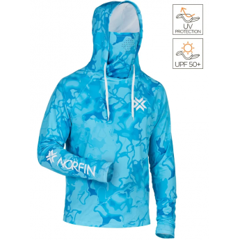 Джемпер NORFIN SUN PRO WAVES HOODIE BLUE р.L