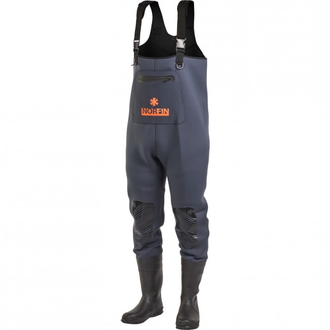Полукомбинезон забродный NORFIN SHADOW NEOPRENE BOOTFOOT р.43-M с сапогами 83500-43-M