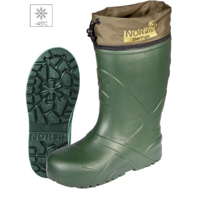 Сапоги зимние NORFIN BERINGS с манжетой, оливковый -45С EVA р.36-37 14861-3637